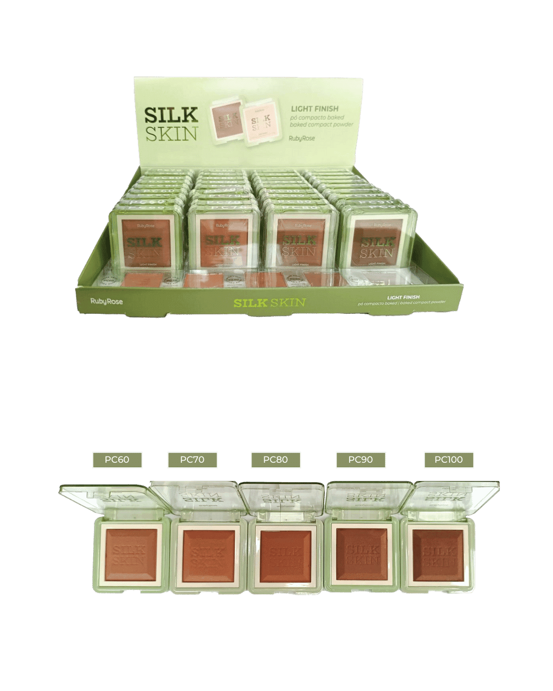 HB M403-G2 PO COMPACTO BAKED SILK SKIN RUBY ROSE CX/36