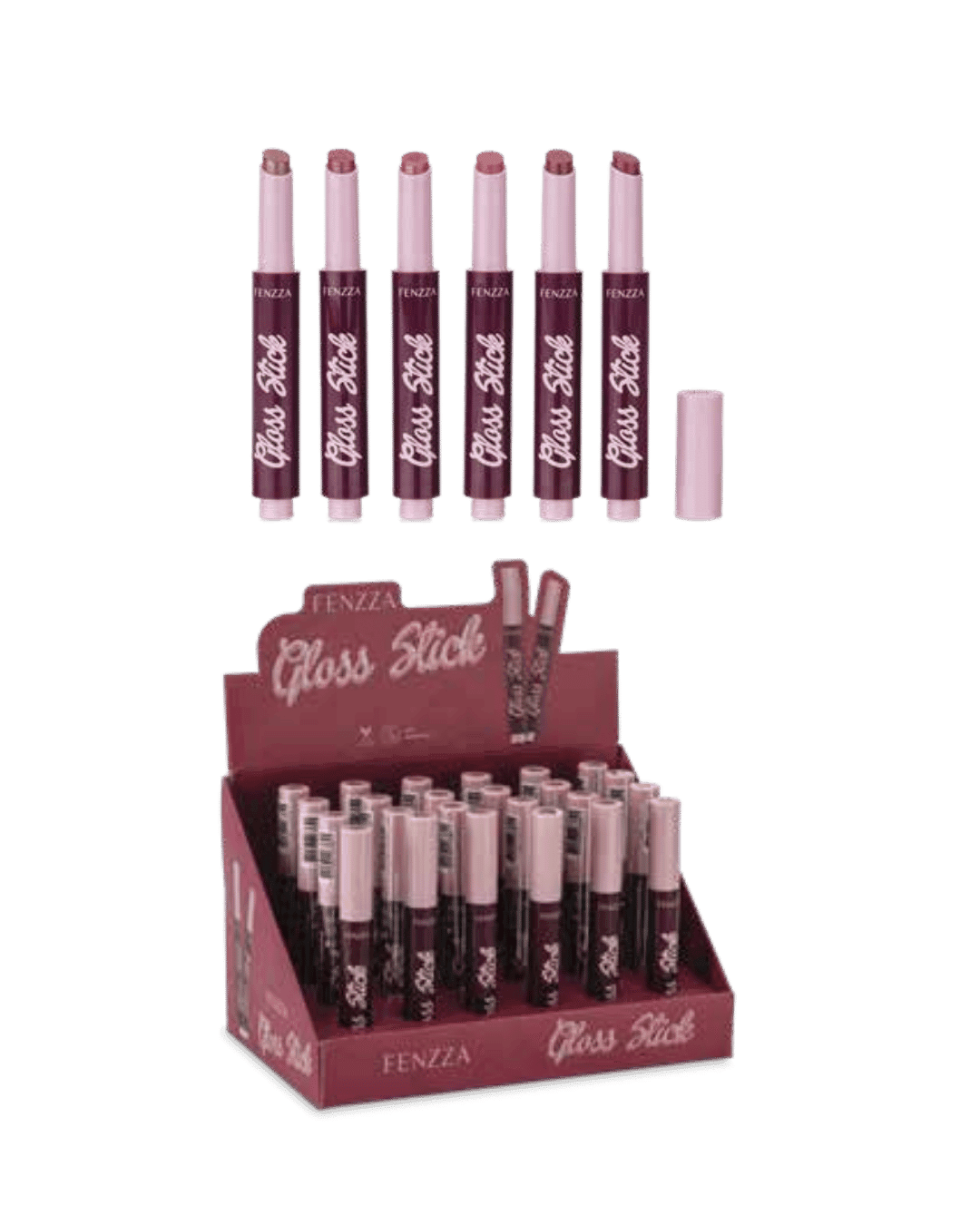 FZ22024 GLOSS STICK CX/24 FENZZA MAKE UP