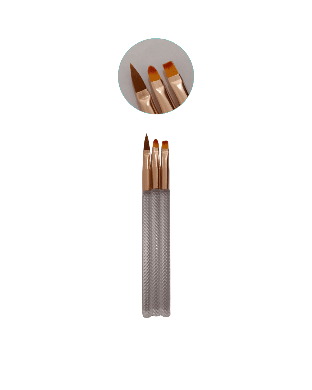 DF-PU0307 KIT PINCEL P/ DECORACAO DE UNHAS PC/3 DAFU