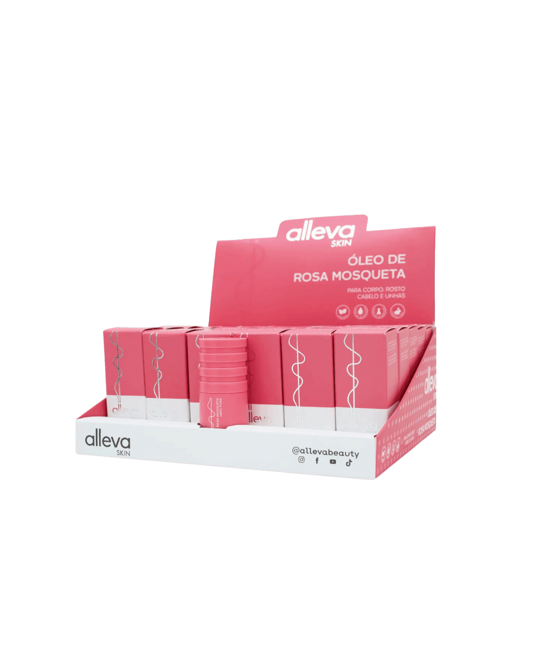 AL7051 OLEO DE ROSA MOSQUETA 10ML CX/30 ALLEVA