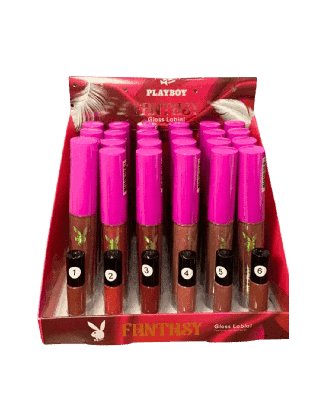 HB105754 GLOSS LABIAL FANTASY CX/24 PLAYBOY