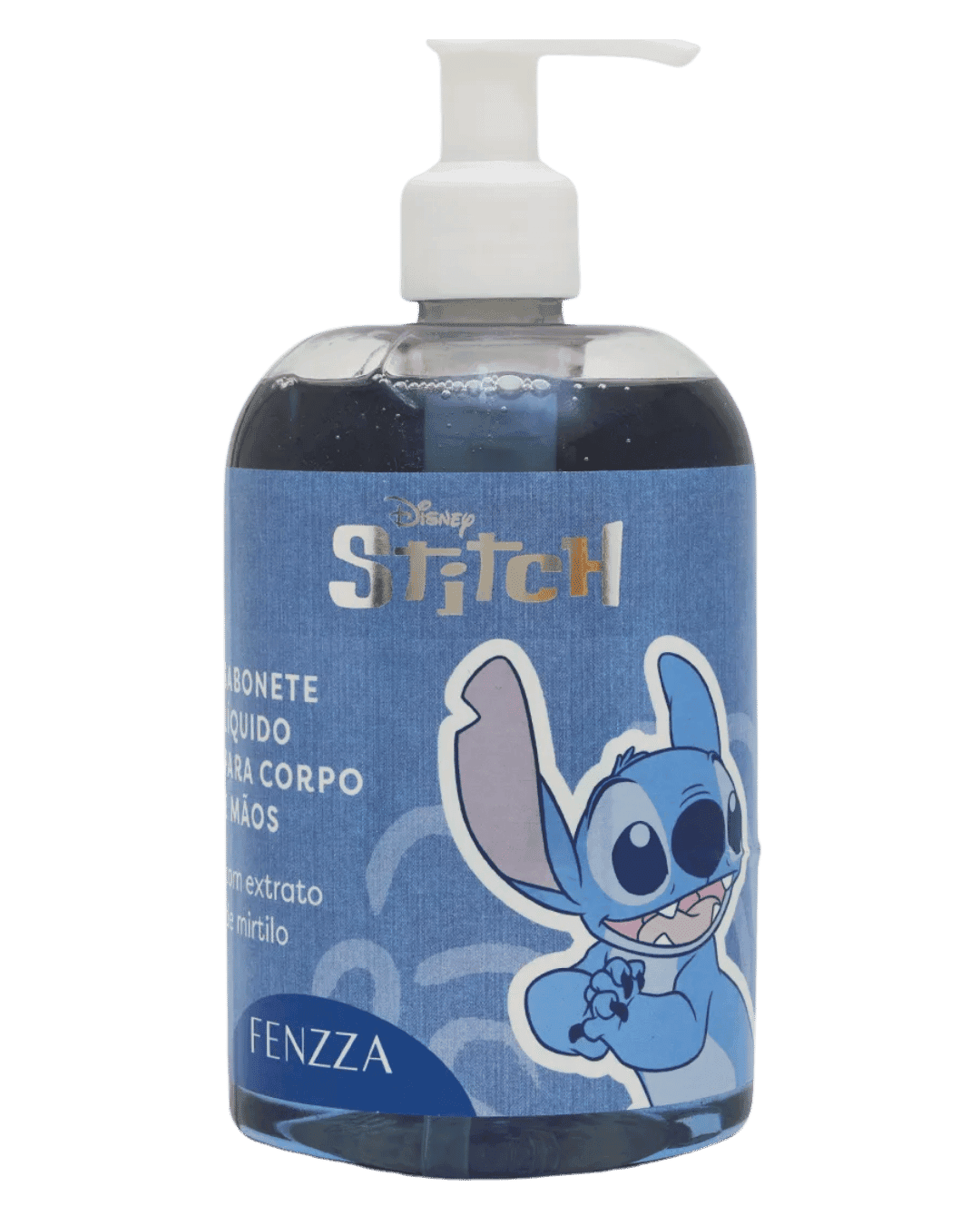 DIS192 SABONETE LIQUIDO PARA CORPO E MAO 250ML STITCH FENZZA